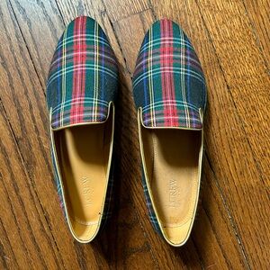 J Crew Tartan Loafers
